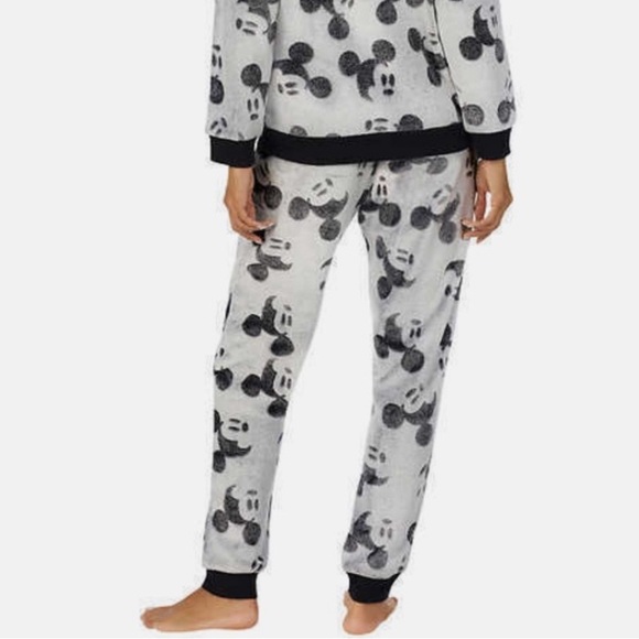 DISNEY Mickey Mouse Fleece Joggers Women’s Size Medium Pajama Bottoms - Picture 4 of 15